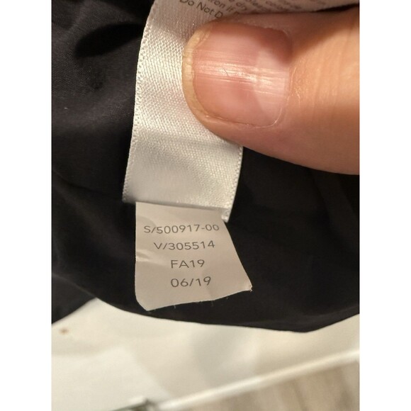 Athleta Evolution Blazer Puffer Jacket Womens Xs Black Snap Button Primaloft - Picture 8 of 8